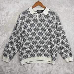 Cortina Italia Vintage 90s Men’s Fair Isle Sweater Size Large Alpine Heritage